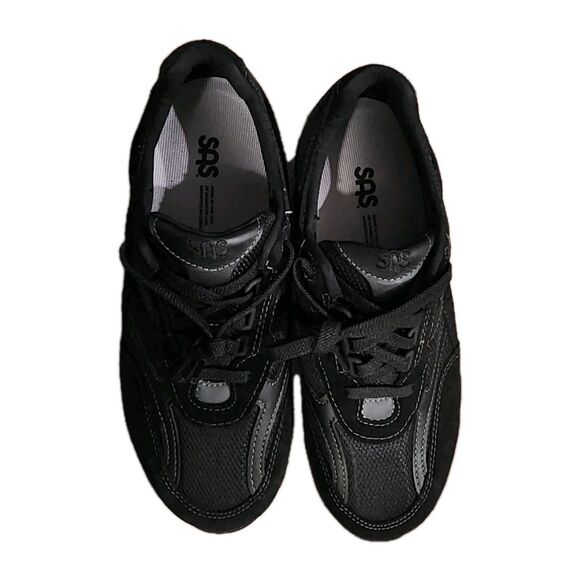 SAS Tour Mesh Women's Lace Up Sneaker Size 8.5 Wide Black New - Picture 6 of 9